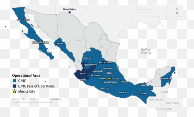 Tracking Cartels Infographic Series The Violent Rise Of - Mexico Map Transparent png