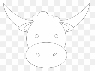 Cow Animal Head Outline Graphic By Genta Illustration Studio - Language Png,Cow Face Icon