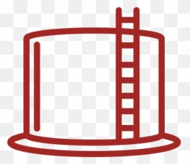 Company Profile Hot Inspection Services - Fuel Storage Tank Icon Png Red