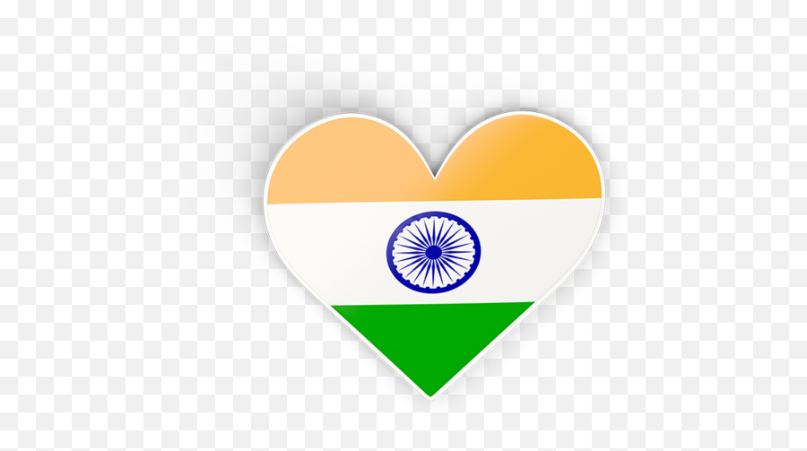 Heart Sticker Illustration Of Flag India Png Free Icon