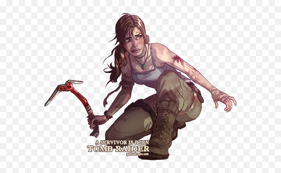 Tomb Drawing Morning Picture 2442243 - Lara Croft Reboot Fanart Png,Lara Croft Transparent