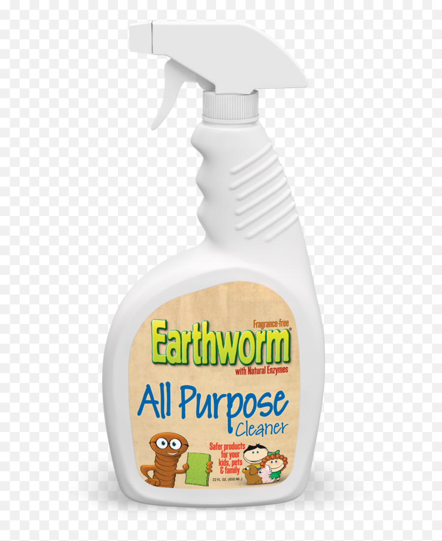 Earthworm All - Purpose Cleaner Earthworm Bottle Png,Earthworm Png
