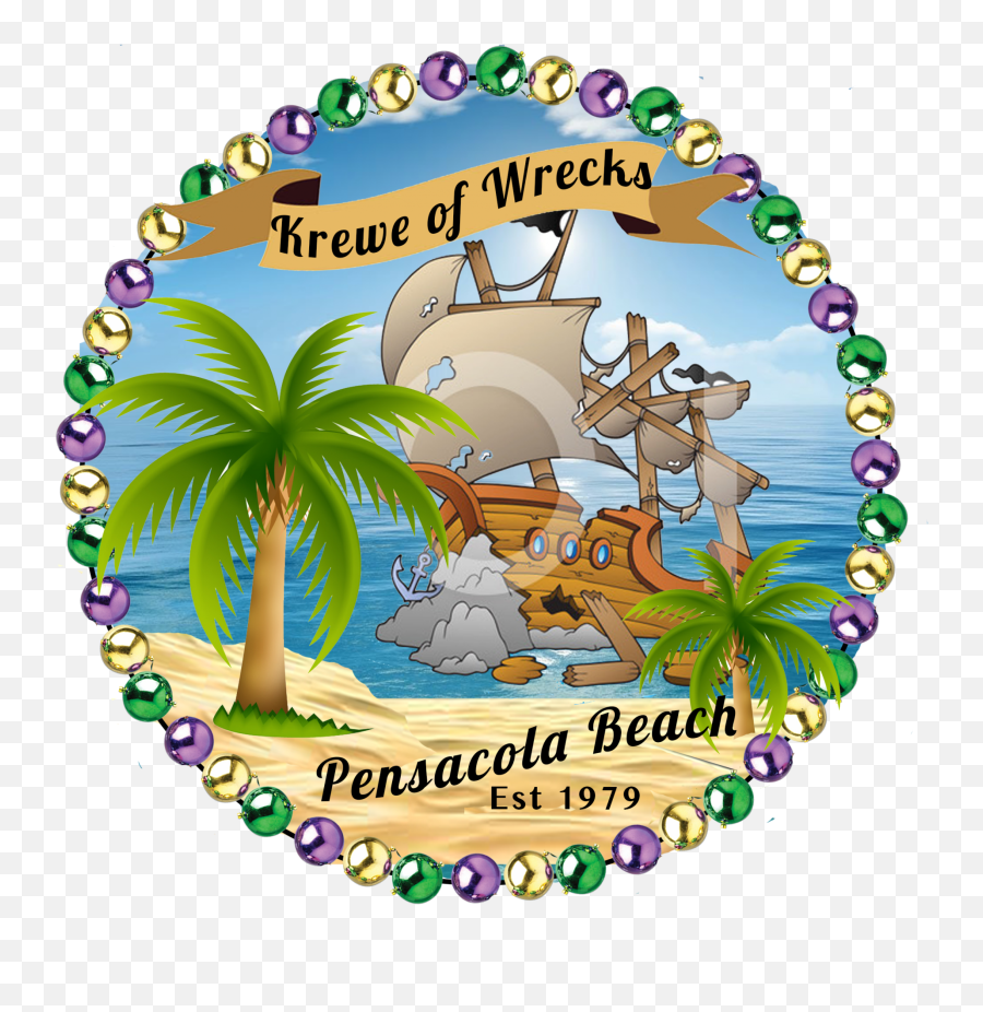 Krewe Of Wrecks Mardi Gras Parade - Pensacola Parade People Mardi Gras Beach Png,Mardi Gras Beads Png
