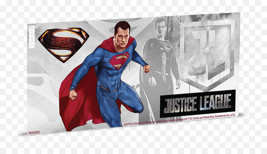 Justice League Series - Superman 5g Silver Coin Note Man Of Steel Png,Superman Cape Png