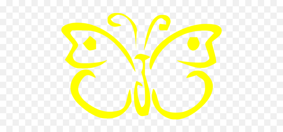 Yellow Butterfly 7 Icon - Free Yellow Butterfly Icons Butterfly Png,Yellow Butterfly Png