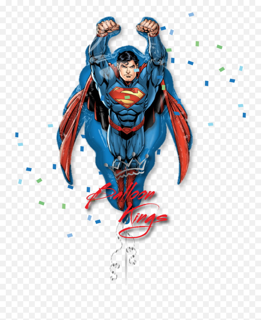 Superman Shape - Superman Foil Balloon Png,Superman Flying Png