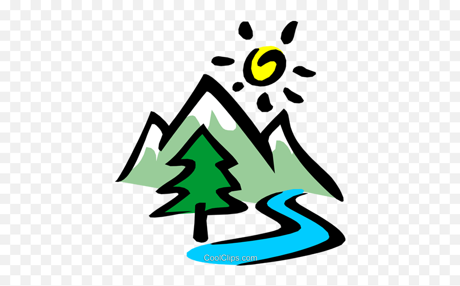 Mountains Royalty Free Vector Clip Art Illustration - Aventura Dibujos De Turismo Png,Mountain Clipart Transparent