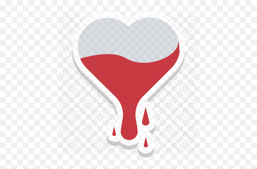 Bleeding Heart Icon Of Colored Outline - Sign Png,Bleeding Heart Png