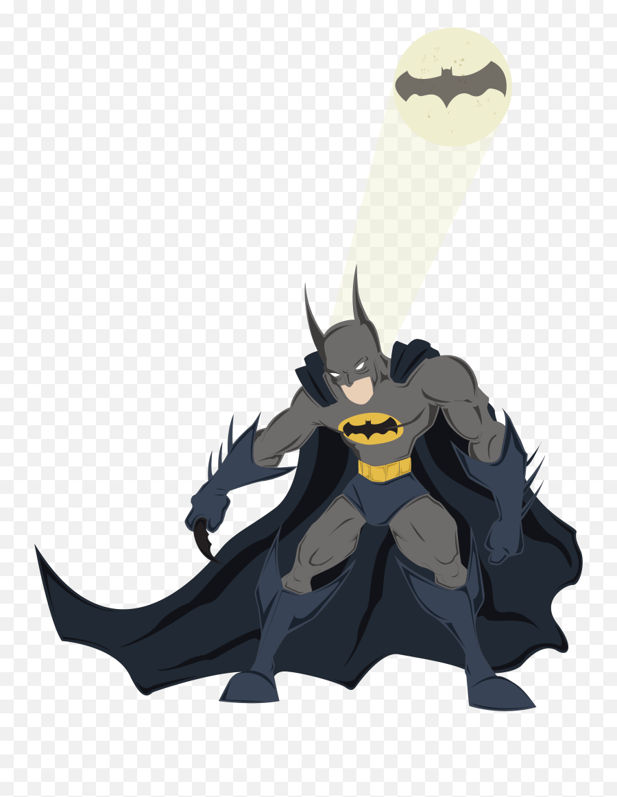 Download Batman Transparent Png - Batman Cartoon Costume Art,Batman Transparent Png