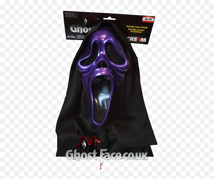 2017purplemetallicghostface U2013 Ghostfacecouk Ghostface - Limited Edition Ghostface Masks Png,Ghost Face Png