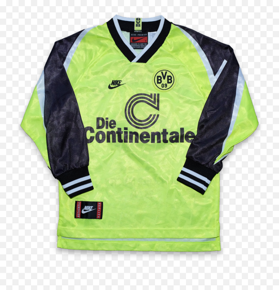 Vintage Nike Borussia Dortmund Jersey Kids Small U2013 Double - Borussia Dortmund 95 96 Shirt Png,Small Nike Logo