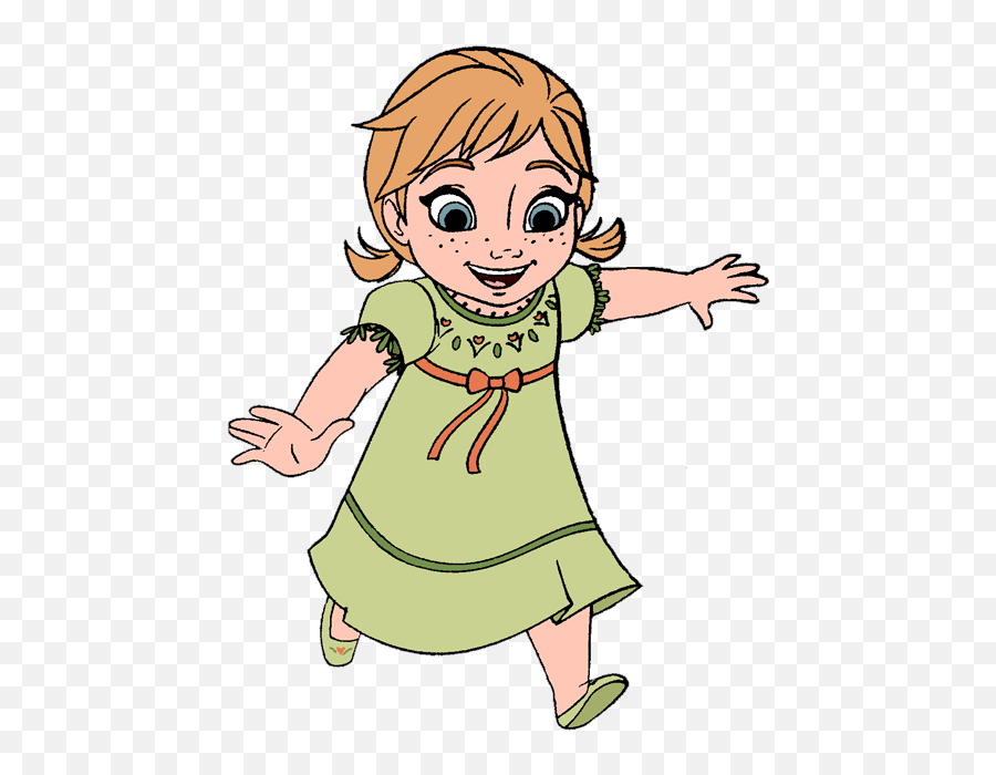 Young Anna - Free Frozen Clipart Young Anna Frozen Coloring Frozen Young Anna Clipart Png,Anna Frozen Png