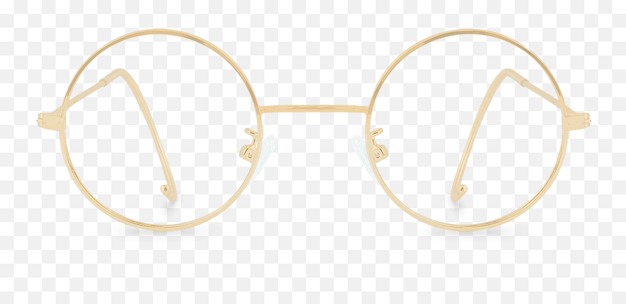 Glasses Png Images Free - Gold,Round Sunglasses Png