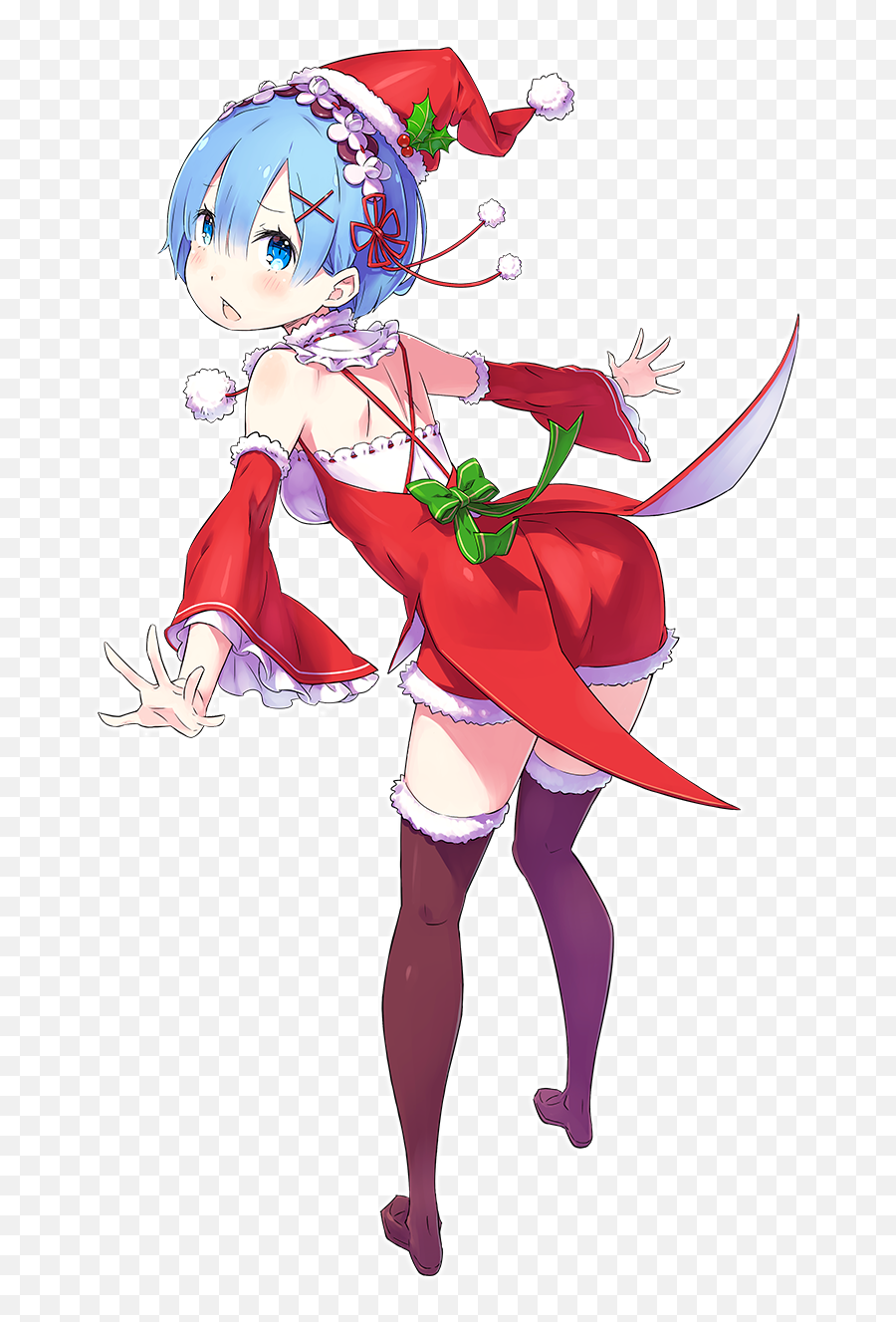 Rem Re Zero Christmas Png Image With No - Rem Re Zero Christmas,Rem Png