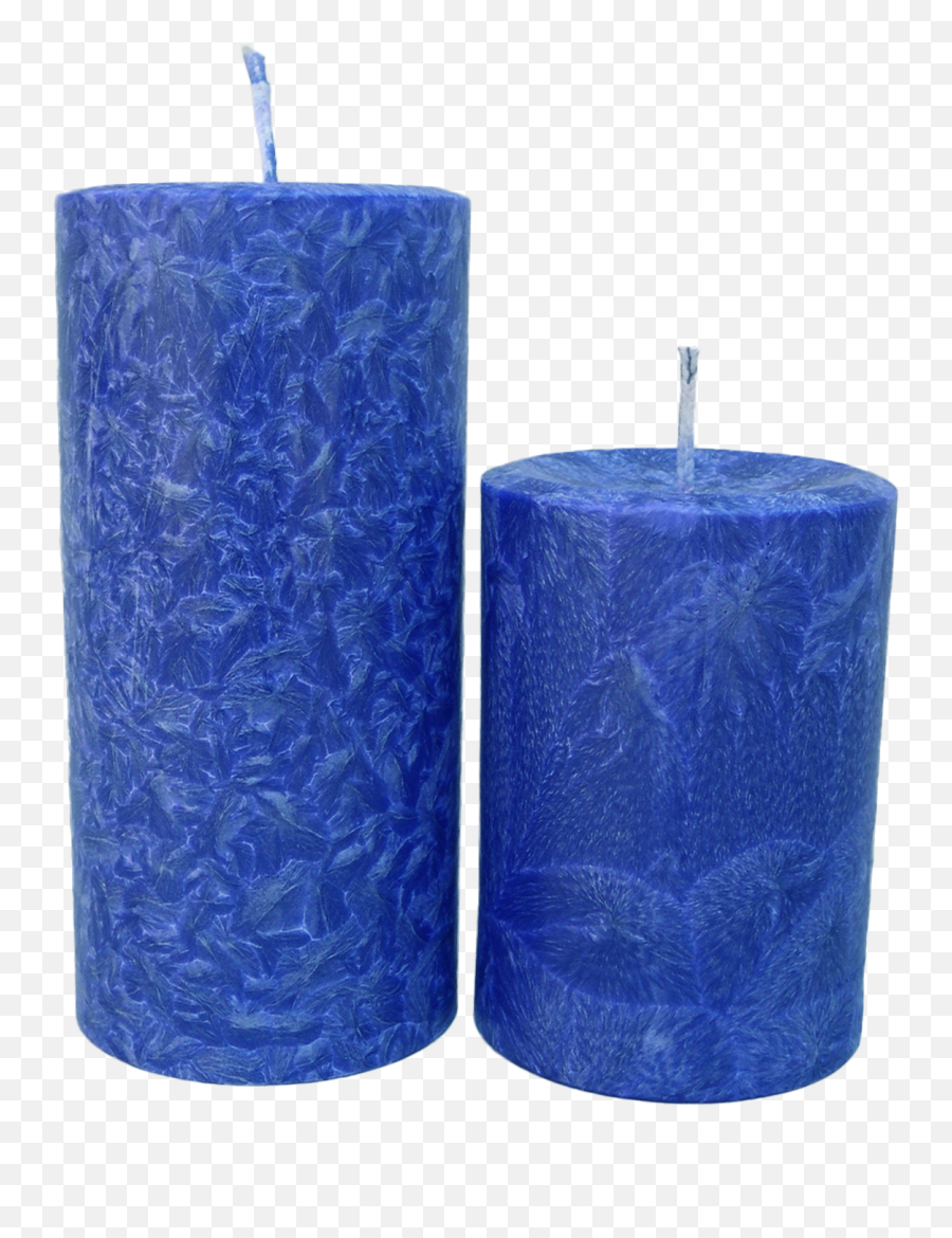 Scented Pillar Candles - Blue Candle Png,Candles Transparent Background
