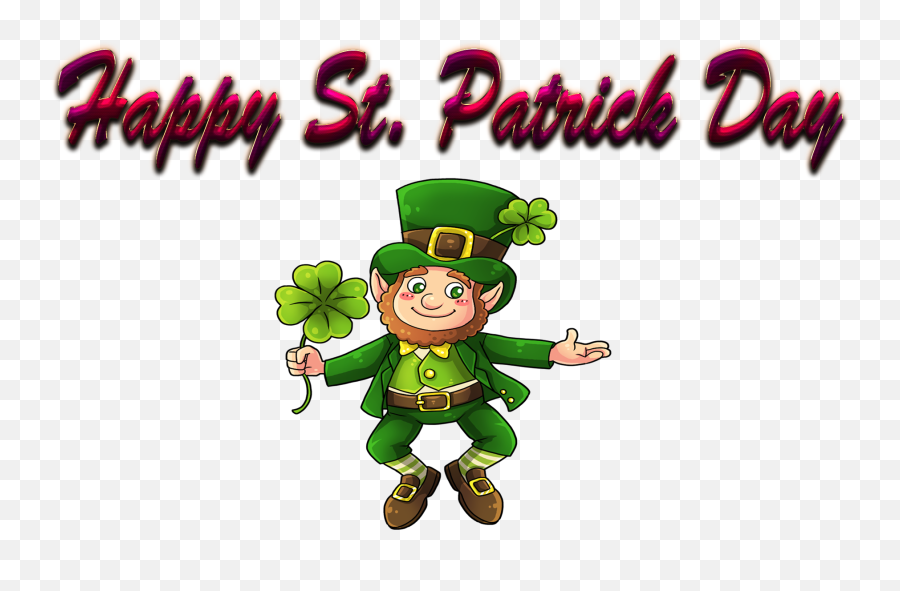 Happy St - Transparent Background Gold Leprechaun Png,St Patrick Day Png