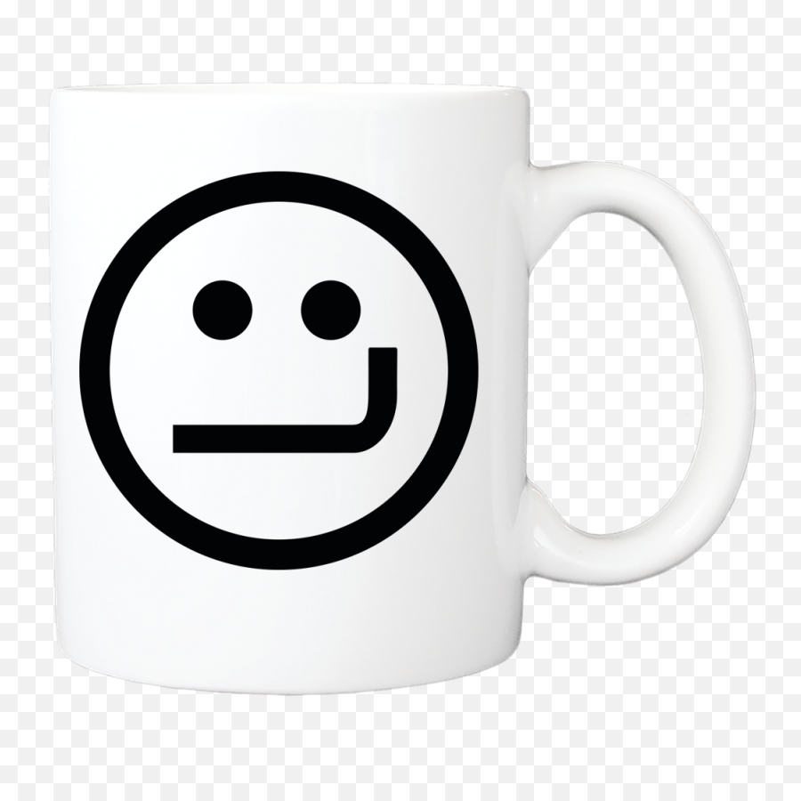 Smirk Face Coffee Mug - Serveware Png,Smirk Png