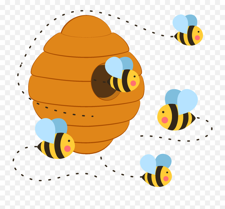 Beehive Clipart - Clip Art Bee Hive Png,Bee Hive Png