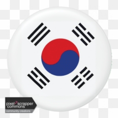 South Korea Flag Flair Brad Graphic By Anne Maclellan - In Circles png