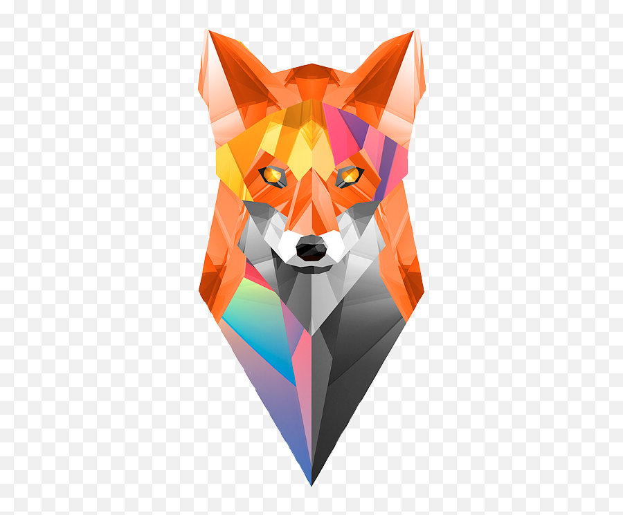 Abstract - Illustrator Fox Png,Fox Head Png