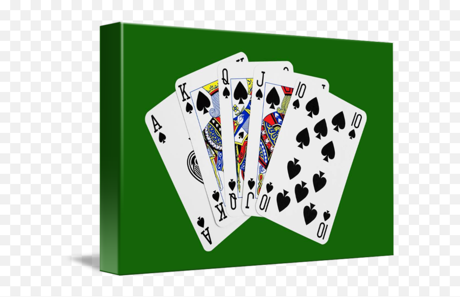 Playing Cards Royal Flush - Card Poker Royal Flush Png,Playing Cards Transparent Background
