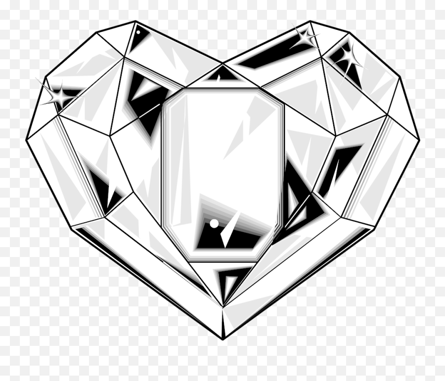 Free Diamond Vector Png Download Clip Art - Heart Shaped Diamond,Diamond Vector Png