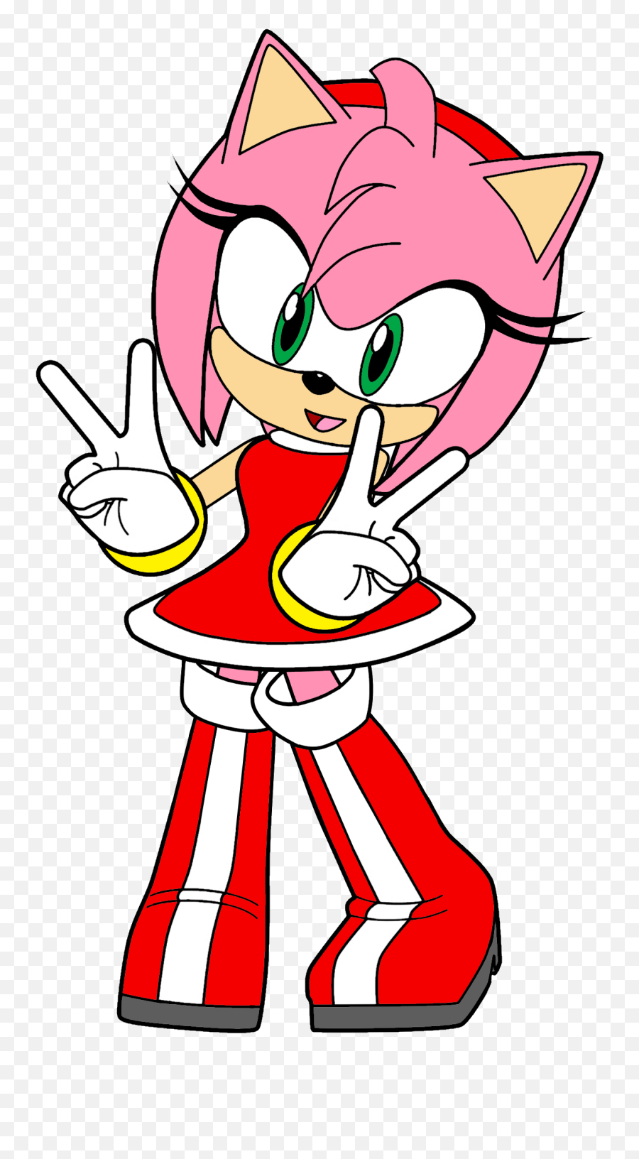 Amy Rose - Sonic Amy Colouring Pages Png,Amy Rose Transparent