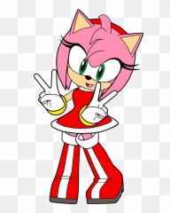Amy Rose - Sonic Colouring Pages png