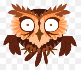 Scared Owl Illustration - Transparent PNG u0026 SVG vector file Soft