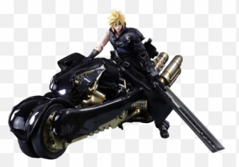 Final Fantasy Vii - Cloud Strife u0026 Fenrir Play Arts Kai 11u201d Action Figure png