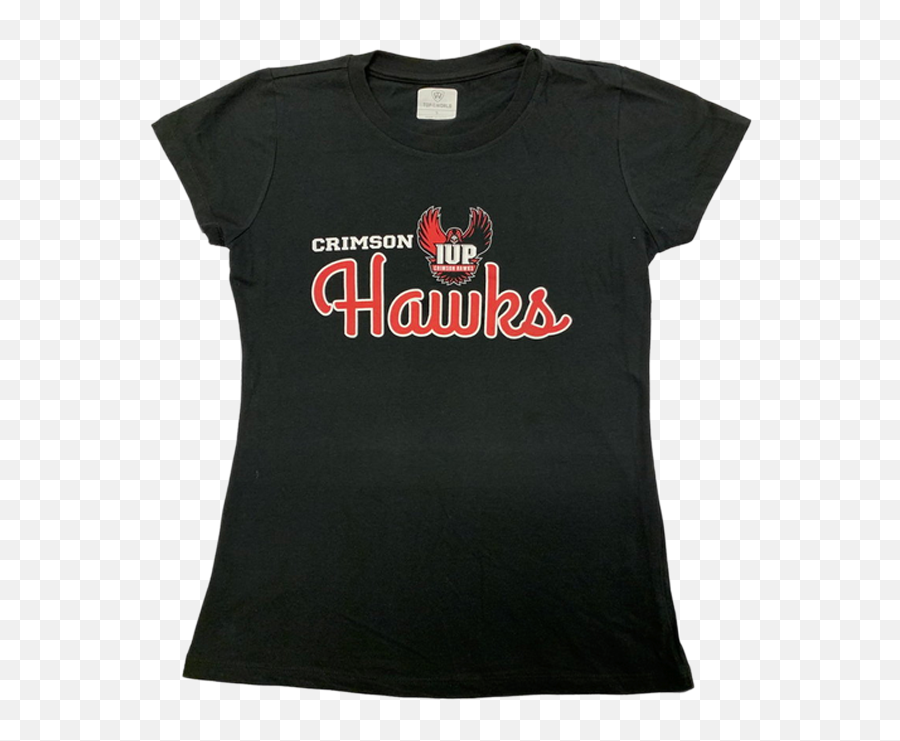 T - Shirt Womenu0027s Crimson Hawks U0026 Full Hawk Logo By Top Of Iup Crimson Hawks Png,Hawks Logo Png