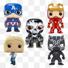 Covetly Funko Pop Marvel Captain America Iron Man - Civil War png