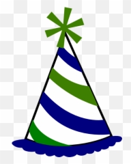 Birthday Hat Clip Art - Clipart Black And White png