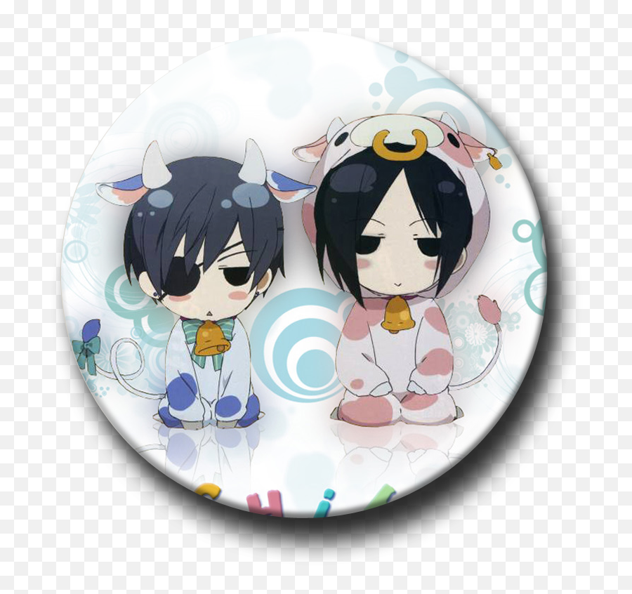 58mm Black Butler Ciel Phantomhive Sebastian Michaelis - Anime Minal Aidin Walfaidzin Png,Butler Icon