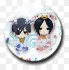 58mm Black Butler Ciel Phantomhive Sebastian Michaelis - Anime Minal Aidin Walfaidzin png