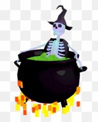 Hot Tub Halloween Sticker By Jjjjjohn Skeleton - Transparent Streaming Twitch Alert Gifs png