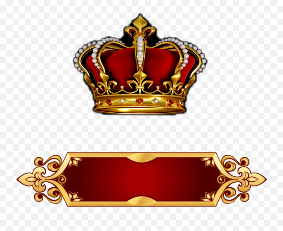 Download Crown Nameplate Banner - Banner Design Transparent King Crown Transparent Background Png,Crown With Transparent Background