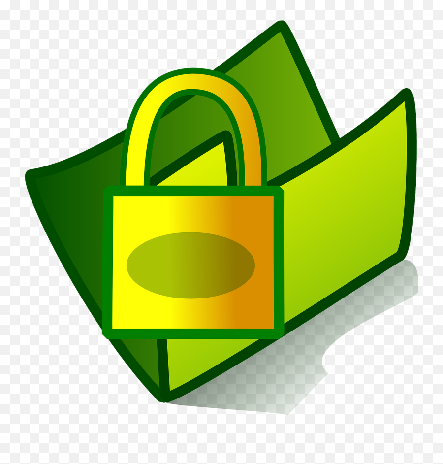 Lock Security Folder - Free Vector Graphic On Pixabay Free Document Clip Art Png,Folder With Lock Icon