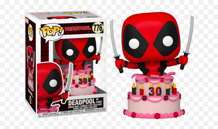 Pop Marvel 776 Deadpool 30th In Cake U2013 Insane - Funko Deadpool In Cake Png,Mass Effect Andromeda Friendship Icon