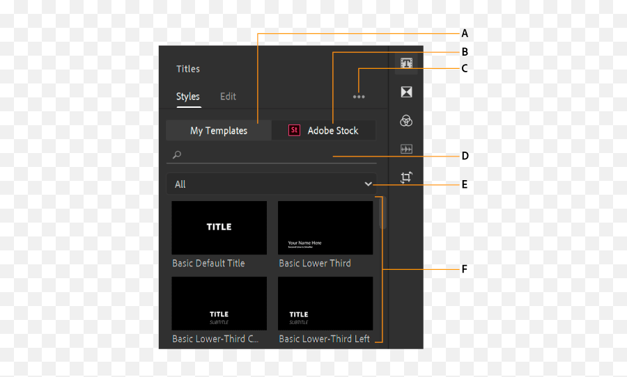 How To Add And Edit Titles In Your Adobe Premiere Rush Video - Edit Title Adobe Premiere Png,Lower Third Png