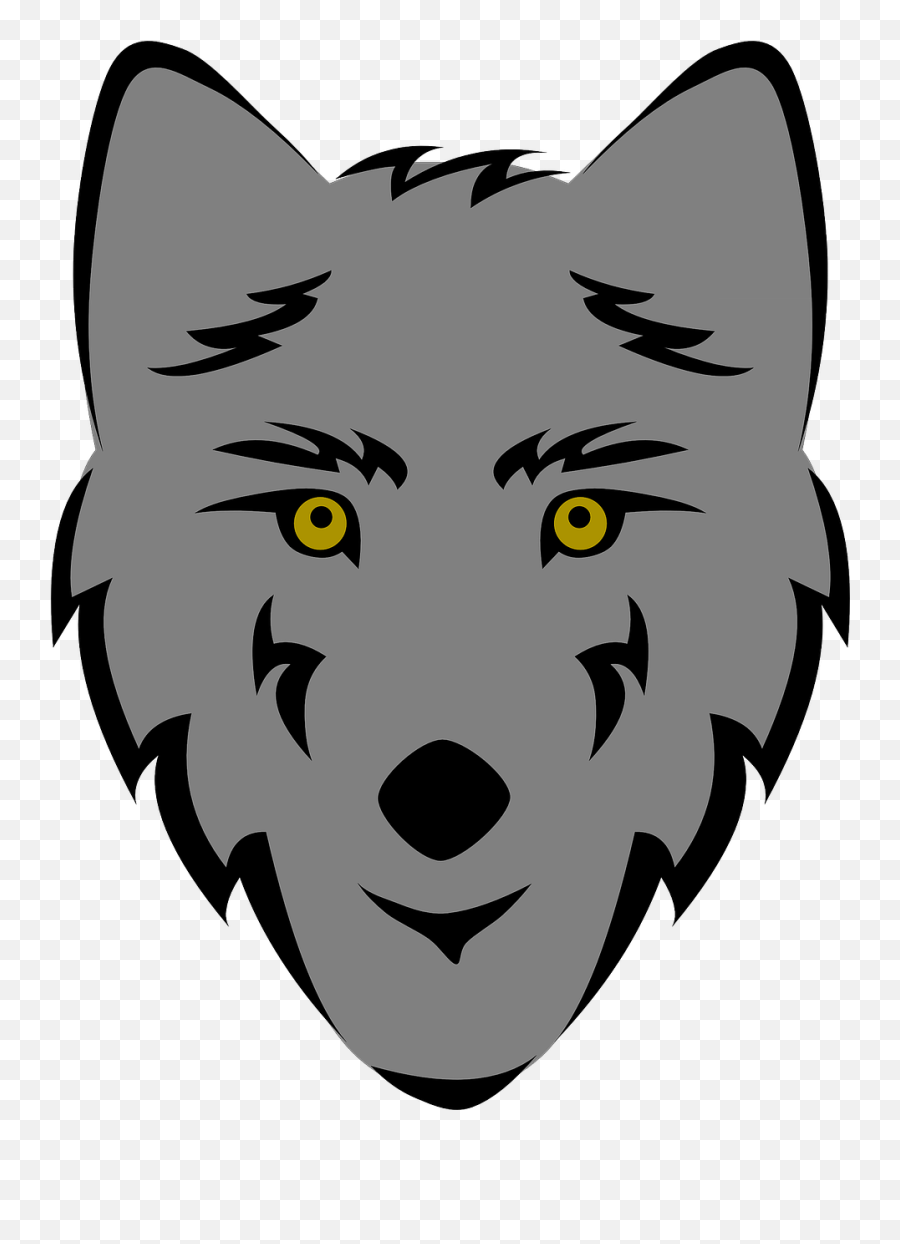 Face Wolf Head - Wolf Drawing Easy Face Png,Wolf Face Png