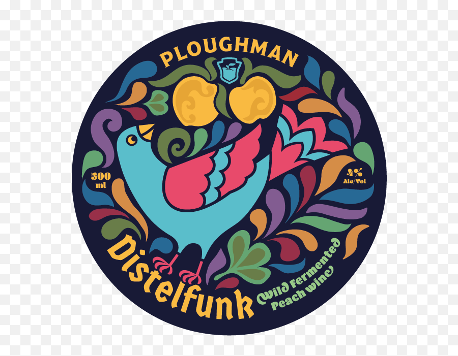 Distelfunk U2014 Ploughman Cider - Circle Png,Peaches Png