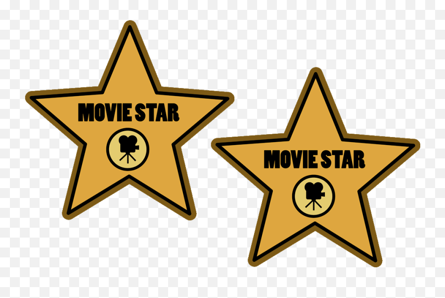 Movie Star Banner Royalty Free Library - Hollywood Walk Of Fame Clipart Png,Hollywood Star Png