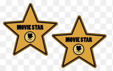 Movie Star Banner Royalty Free Library - Hollywood Walk Of Fame Clipart Png,Hollywood Star Png
