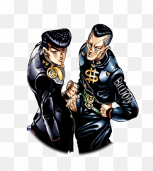 Unit Josuke Higashikata And Okuyasu - Josuke Higashikata Okuyasu Nijimura Png,Jjba Png