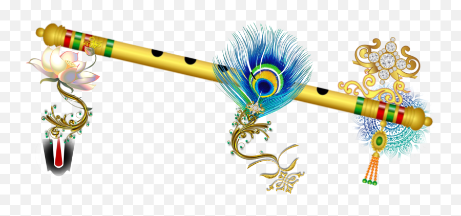 Flutes Clipart Bansuri - Flute Lord Krishna Png,Flute Png