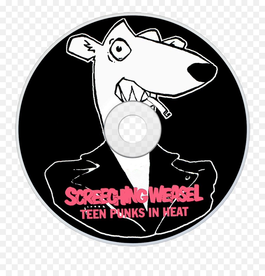 Download Screeching Weasel Teen Punks In Heat Cd Disc Image - Screeching Weasel Cd Png,Weasel Png