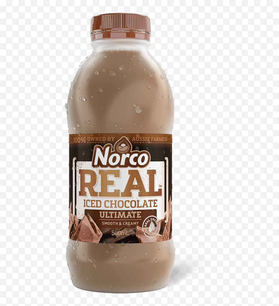 Real Iced Chocolate - Norco Foods Glass Bottle Png,Chocolate Milk Png