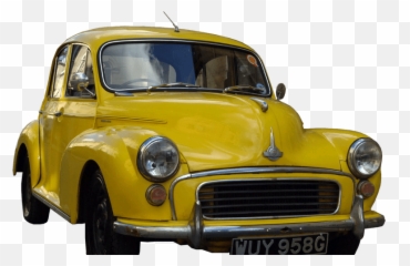 Download Vintage Cars Transparent Png - Yellow
