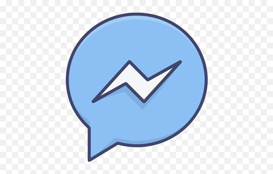 Social Media Free Icon Of Logo Brand - Messenger Logo Style Png,Messenger Logo